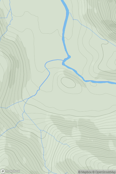 Thumbnail image for Tom na h-Eilde [Knoydart to Glen Kingie] showing contour plot for surrounding peak
